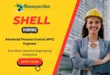 Shell India Hiring Advanced Process Control (APC) Engineer – Chemical Engineering Jobs Chennai Apply Now Shell India Hiring Advanced Process Control (APC) Engineer – Chemical Engineering Jobs Chennai Apply Now