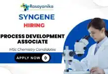 Chemistry Jobs in Bangalore | Regulatory Toxicologist at Syngene Syngene Careers- Regulatory Toxicologist Chemistry Job