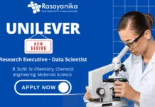 Unilever Hiring Research Executive Data Scientist – Chemistry Jobs Bangalore Apply now Unilever Hiring Research Executive Data Scientist - Chemistry Jobs Bangalore Apply now