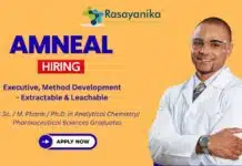 Amneal Pharmaceuticals Hiring Chemistry Candidates For Method Development Executive Role Executive, Method Development – Extractable & Leachable (E&L)|OSD – Amneal Pharmaceuticals, Ahmedabad | M.Sc Chemistry Jobs