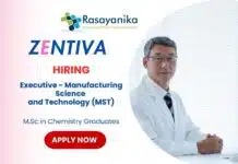 Executive – Manufacturing Science & Technology (MST) Job | Freshers Chemistry Job Executive – Manufacturing Science & Technology (MST) Job | Freshers Chemistry Job | Join a Leading Pharmaceutical Innovator