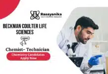 Chemist–Technician Opportunity: Organic Synthesis & Analytical Excellence Chemistry Jobs at Beckman Coulter Life Sciences | Apply Now