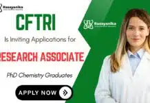 Research Associate Job at CFTRI | PhD Chemistry Graduates Apply Now CFTRI Recruitment 2025 Research Associate Job in Chemistry