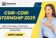 CSIR-CDRI Internship | MSc Chemistry Graduates Apply Now CSIR-CDRI Chemistry Internship 2025 | Hands-on Data Analysis Training