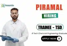 Chemical engineering Job at Piramal | Apply Now Chemical Engineering Job in Chennai Piramal Career