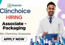 BSc Chemistry Job at ClinChoice | Apply Now for Associate – Packaging Role Clinchoice Careers Packaging Role Apply Now for the Chemistry Job
