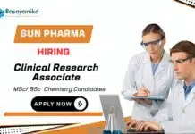 Clinical Research Associate Job at Sun Pharma | MSc Chemistry Graduates Apply Now Sun Pharma Careers 2025 | Clinical Research Associate Jobs
