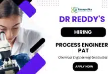 Process Engineer Jobs at Dr. Reddy’s Laboratories | Apply Now Dr. Reddy’s Careers: Process Engineer Role | Chemical Engineers Apply Now