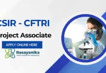 CSIR-CFTRI Project Associate Recruitment 2025 – MSc Chemistry Candidates Apply Now Project Associate Jobs at CSIR-CFTRI | Chemistry Candidates Apply
