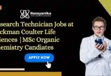 Research Technician–Chemist Role at Beckman Coulter Life Sciences Research Technician Jobs at Beckman Coulter Life Sciences | Apply Now