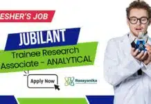 Freshers Jobs at Jubilant | Trainee Research Associate – ANALYTICAL Freshers Jobs at Jubilant | Trainee Research Associate - ANALYTICAL