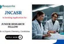 JRF Positions at JNCASR | MSc Chemistry Candidates Apply Now JNCASR Recruitment 2025 JRF Vacancies for MSc Chemistry Graduates