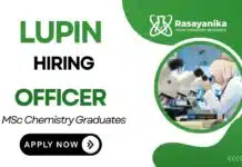 Chemistry Job at Lupin | Apply Now for the Officer Position Lupin Careers Officer Position MSc Chemistry Jobs in Aurangabad