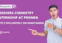 Freshers Chemistry Internship at Promea – Apply Exclusively on Rasayanika BSc Chemistry Internships at Promea - Apply Exclusively on Rasayanika