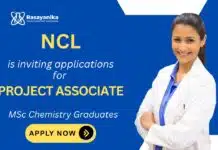 Project Associate Job at NCL | Chemistry Apply Now NCL Recruitment 2025: Project Associate Job | MSc Chemistry Graduates Apply Now