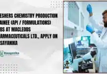 Freshers Chemistry Production Trainee (API / Formulations) Jobs at Macleods Pharmaceuticals Ltd., Apply on Rasayanika Freshers Chemistry Production Trainee (API / Formulations) Jobs at Macleods Pharmaceuticals Ltd., Apply on Rasayanika
