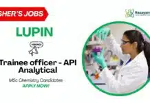 Freshers Chemistry Jobs at Lupin | Apply for Trainee Officer – API Analytical Freshers Chemistry Jobs at Lupin | Apply for Trainee Officer - API Analytical