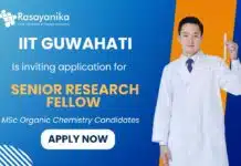 IIT Guwahati Recruitment 2025 | Senior Research Fellow (SRF – Extended) – Chemistry Department SRF Jobs vacancies at IIT Guwahati Recruitment 2025 Chemistry Jobs