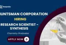 Chemistry Jobs at Hutsman | Apply Now for Scientist Position Scientist Job at Huntsman Corporation Apply now for Chemistry Jobs