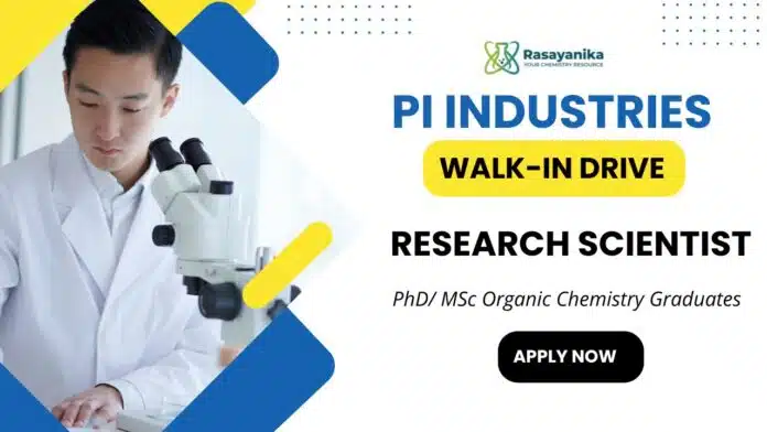 Scientist Job at PI Industries Apply Now for the Chemical Engineering Job Scientist Job at PI Industries Apply Now for the Chemical Engineering Job