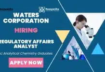 Analytical Chemistry Job at Waters Corporation | Apply Now Water Corporation Careers Regulatory Affairs Job Analytical Chemistry Job