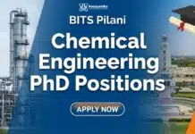 BITS Pilani Goa is Recruiting PhD Positions | Apply Now Chemical Engineering Job at BITS Pilani | Apply Now for PhD Positions