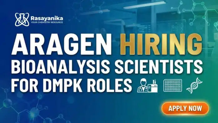 Scientists Jobs at Aragen LifeSciences | Apply for Bioanalysis for DMPK Roles Scientists Jobs at Aragen LifeSciences | Apply for Bioanalysis for DMPK Roles