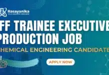 Freshers Jobs | Chemical Engineering Jobs | Apply for Trainee Executive – Production Chemical Engineering Jobs | Apply for Trainee Executive - Production