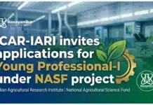 ICAR-IARI invites applications for Young Professional-I under NASF project Young Professional Jobs at ICAR-IARI New Delhi 2026| Chemistry Jobs