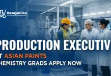 Kickstart Your Career as a Production Executive at Asian Paints, Chem Apply Online Production Executive Jobs at Asian Paints | Chemistry Grads Apply