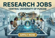Research Project Fellow Chemistry Job at Central University of Punjab Research Jobs at Central University of Punjab | Apply Now