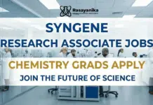 Senior Research Associate Jobs at Syngene For MSc Chemistry, Apply Now Research Associate Jobs at Syngene | Chemistry Grads Apply