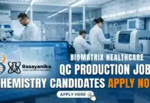 QC Production Jobs at BioMatrix Healthcare | Chemistry Candidates Apply Now QC Production Jobs at BioMatrix Healthcare | Chemistry Candidates Apply Now