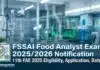 FSSAI Food Analyst Exam 2025/2026 Notification – 11th FAE 2025 Eligibility, Application, Dates Food Analyst Exam 2026 Notification | Food Analyst 2025 | 11th FAE 2025 Notification | FSSAI Food Analyst Exam 2026 | Food Analyst Exam 2025 Notification