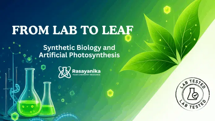 From Lab to Leaf: Synthetic Biology and Artificial Photosynthesis From Lab to Leaf: Synthetic Biology and Artificial Photosynthesis