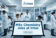Intas Walk-In for M.Sc Candidates – Hyderabad Recruitment Drive MSc Chemistry Jobs at Intas | Apply Now For The Role