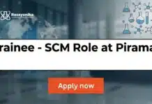 Freshers Chemistry Job at Piramal | Apply Now for Trainee-SCM Role Piramal Careers Trainee-SCM Apply Now for the Chemistry Job