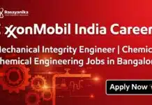 Chemical Engineering Jobs in Bangalore | Apply Now ExxonMobil India Careers: Mechanical Integrity Engineer Chemical Engineering Jobs in Bangalore