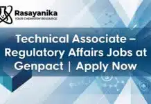 BSc Chemistry Jobs at Genpact | Apply Now Regulatory Affairs Jobs at Genpact | BSc Chemistry Graduates Apply Now