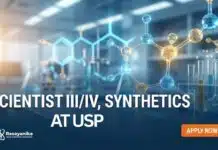 Organic Chemistry Jobs at USP | Apply Now Scientist Jobs at USP Careers | Chemistry Jobs Hyderabad