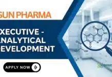 MSc Chemistry Jobs at Sun Pharma | Apply Now Sun Pharma Careers: Executive Jobs | MSc Chemistry Graduates Apply Now