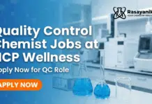 Quality Control Chemist Jobs at HCP Wellness – Build Your Career in QC Excellence Quality Control Chemist Jobs at HCP Wellness | Apply Now