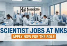 Scientist – General Metal Finishing Career at MKS MSD: Innovate with Impact Scientist Jobs At MKS | Apply Now For The Role