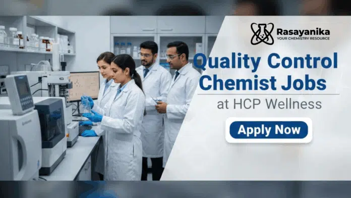 Quality Control Chemist Jobs at HCP Wellness | Apply Now Quality Control Chemist Jobs at HCP Wellness | Apply Now
