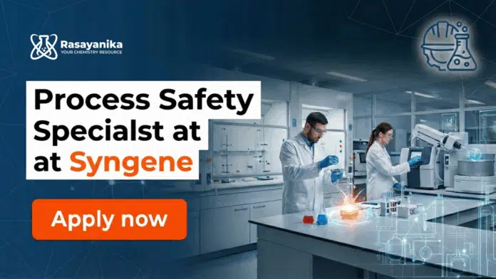 Process Specialist at Syngene | Chemical Engineers Apply Now Process Specialist at Syngene | Chemical Engineers Apply Now