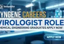 Chemical Engineering Jobs at Syngene | Apply Now Syngene Careers: Virologist Role | Chemical Engineering Graduates Apply Now