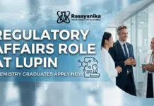 Officer – Regulatory Affairs at Lupin | Chemistry Graduates Career Opportunity Regulatory Affairs Role At Lupin | Chemistry Graduates Apply Now