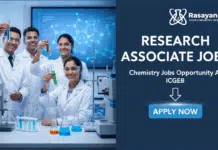 Research Associate I Opportunity at IGCEB – Chemical Sciences Apply Research Associate Jobs | Chemistry Jobs Opportunity At ICGEB