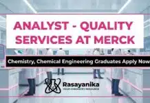 Chemistry Jobs at Merck | Apply Now for Quality Analyst Jobs Quality Analyst Jobs at Merck | Chemistry, Chemical Engineering Graduates Apply Now