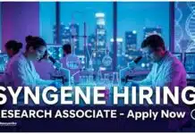 MSc Chemistry Jobs at Syngene | Apply Now for Research Associate Role Syngene Careers: Research Associate Jobs | MSc Chemistry Graduates Apply Now